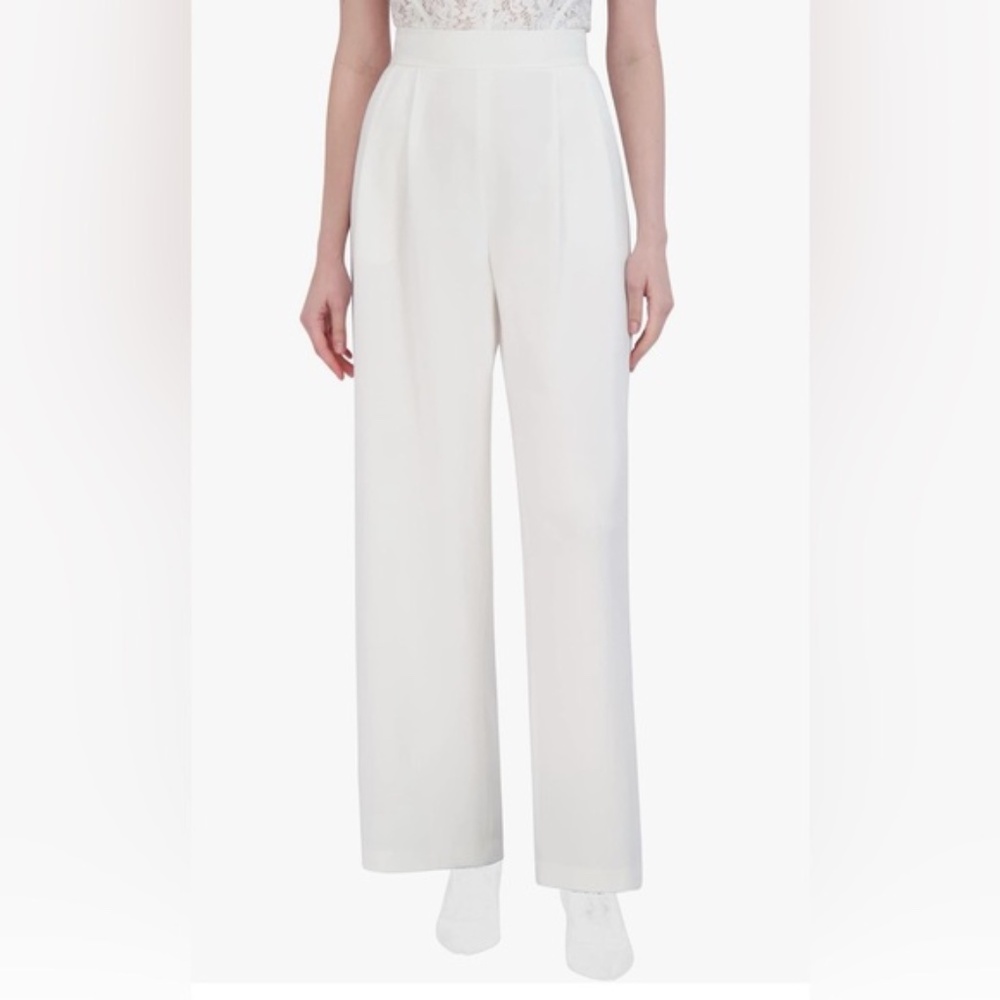 BCBGMaxAzria White Wide Leg Pants
